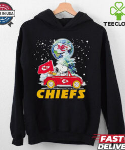 Snoopy driving car Let’s go Kansas City Chiefs Christmas shirt