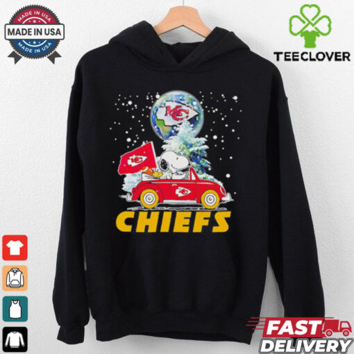 Snoopy driving car Let’s go Kansas City Chiefs Christmas shirt