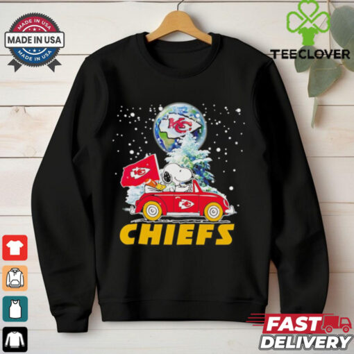 Snoopy driving car Let’s go Kansas City Chiefs Christmas shirt