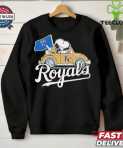 Snoopy driving car let’s go Kansas City Royals MLB Playoff shirt