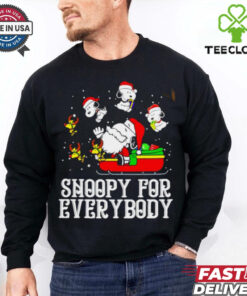 Snoopy for everybody Woodstock Christmas shirt