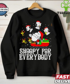 Snoopy for everybody Woodstock Christmas shirt