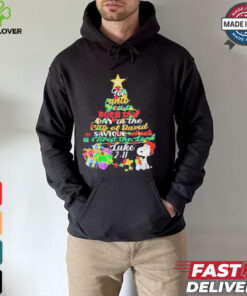 Snoopy for unto you is born this day in the city of david a saviour which is Christian Merry Christmas shirt