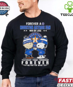 Snoopy forever a Houston Astros fan win or lose no matter what shirt