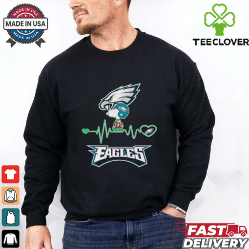 Snoopy heartbeat Philadelphia Eagles shirt Limited Edition