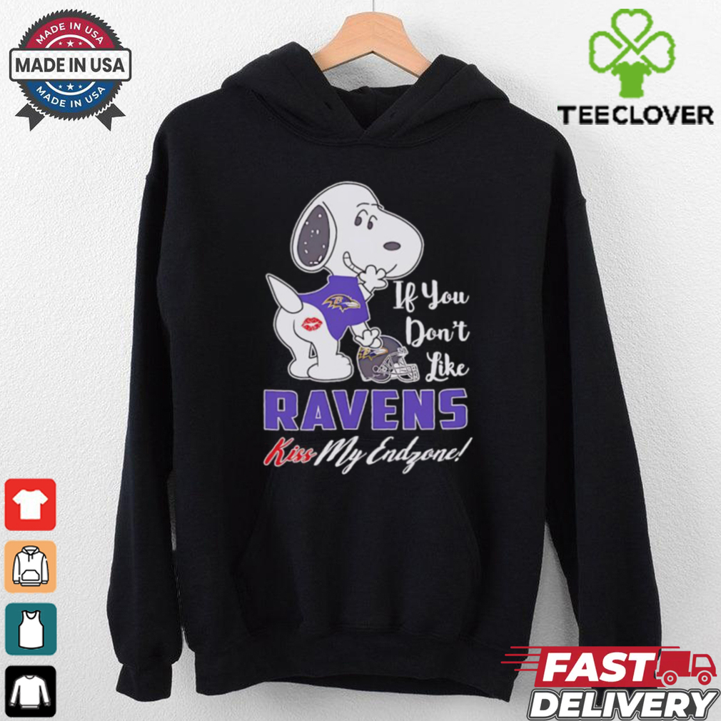Snoopy if you don’t like Ravens kiss my endzone shirt Snoopy if you don’t like Ravens kiss my endzone shirt