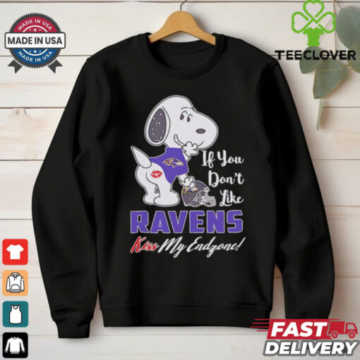 Snoopy if you don’t like Ravens kiss my endzone shirt