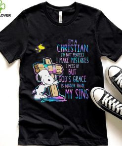 Snoopy im a christian im not perfect i make mistakes i mess up but gods grace is bigger my sins