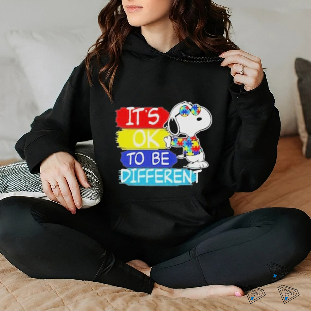Snoopy it’s ok to be different autism shirt Snoopy it’s ok to be different autism shirt