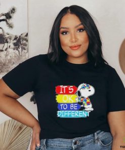 Snoopy it’s ok to be different autism shirt 1 Snoopy it’s ok to be different autism shirt