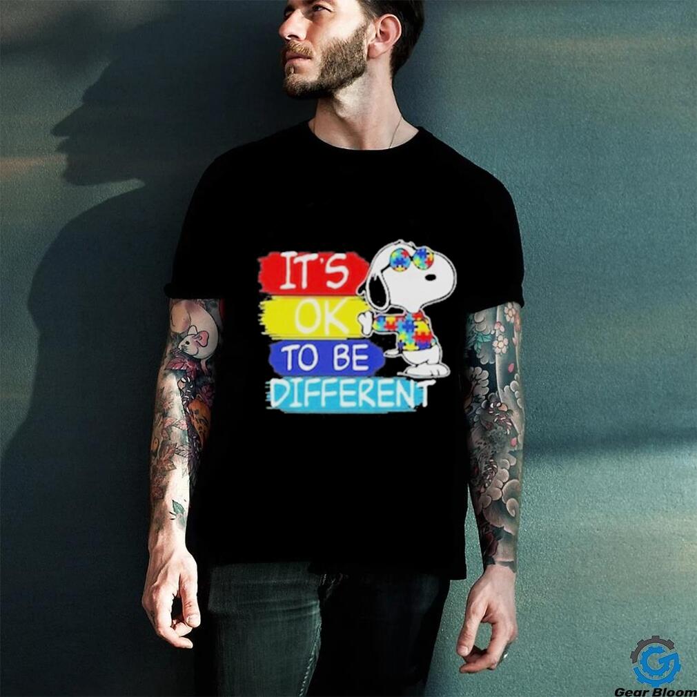 Snoopy it’s ok to be different autism shirt Snoopy it’s ok to be different autism shirt