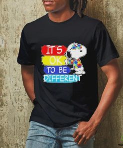 Snoopy it’s ok to be different autism shirt 3 Snoopy it’s ok to be different autism shirt
