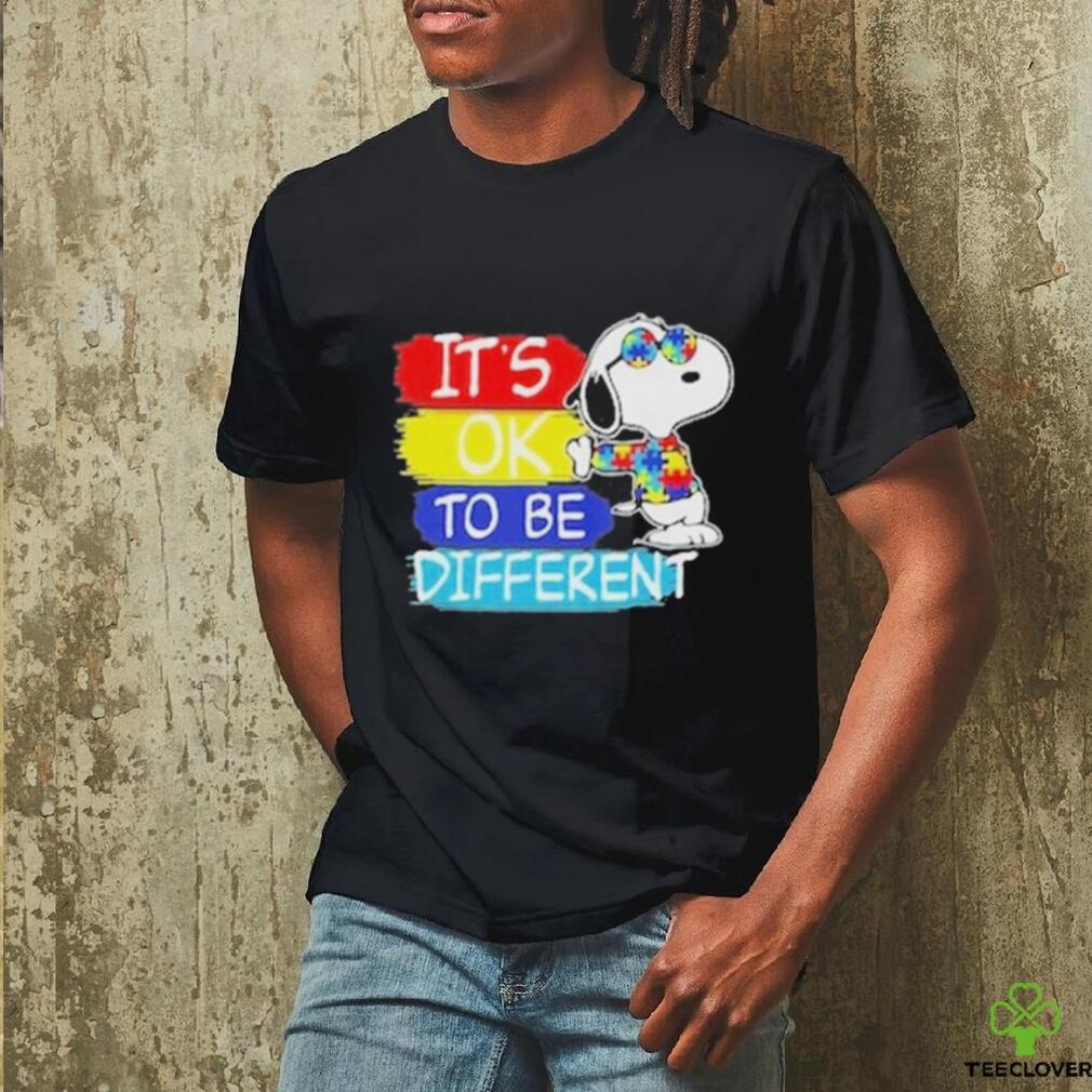 Snoopy it’s ok to be different autism shirt Snoopy it’s ok to be different autism shirt
