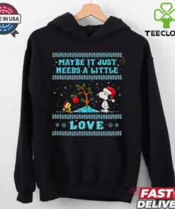 Snoopy maybe it just needs a little love ugly Christmas shirt