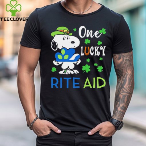Snoopy one lucky Rite Aid Happy Patrick Day Shirt