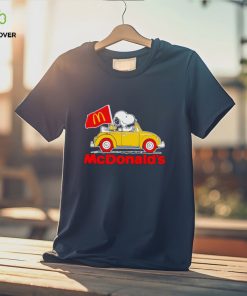 Snoopy riding car McDonald’s shirt