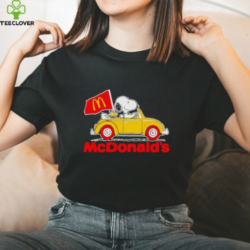 Snoopy riding car McDonald’s shirt