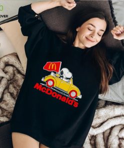 Snoopy riding car McDonald’s shirt