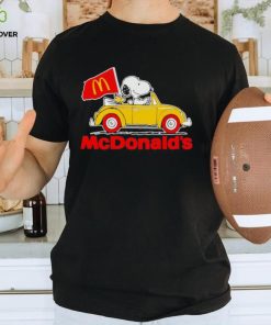 Snoopy riding car McDonald’s shirt
