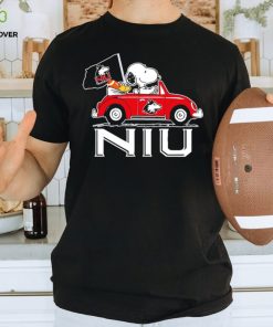 Snoopy riding car Northern Illinois Huskies shirt 1 Snoopy riding car Northern Illinois Huskies shirt