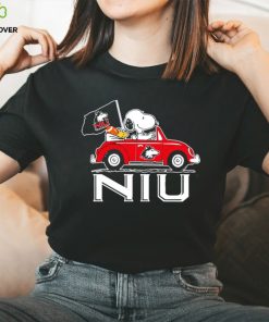 Snoopy riding car Northern Illinois Huskies shirt 2 Snoopy riding car Northern Illinois Huskies shirt
