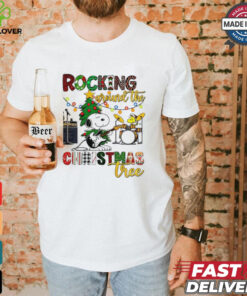 Snoopy rocking around the Christmas tree shirt