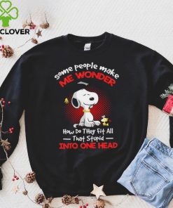 Snoopy some people make me wonder how do they fit all that stupid into one head cartoon shirt 4 Snoopy some people make me wonder how do they fit all that stupid into one head cartoon shirt