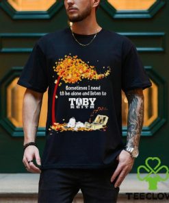 Snoopy sometimes I need to be alone and listen to Toby Keith shirt