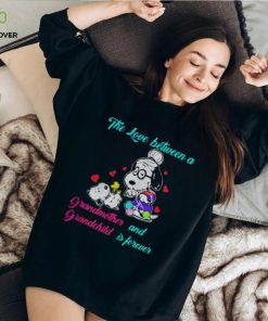 Snoopy the love between a Grandmother and Grandchild is forever hoodie, sweater, longsleeve, shirt v-neck, t-shirt