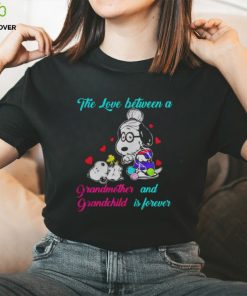 Snoopy the love between a Grandmother and Grandchild is forever hoodie, sweater, longsleeve, shirt v-neck, t-shirt