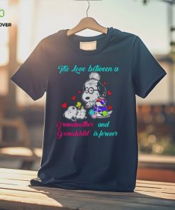 Snoopy the love between a Grandmother and Grandchild is forever hoodie, sweater, longsleeve, shirt v-neck, t-shirt