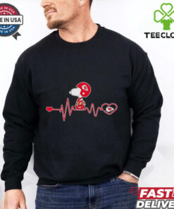 Snoopy walking on heartbeat Kansas City Chiefs shirt