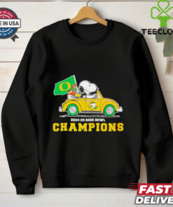 Snoopy x Oregon Ducks 2024 25 Rose Bowl Champions shirt
