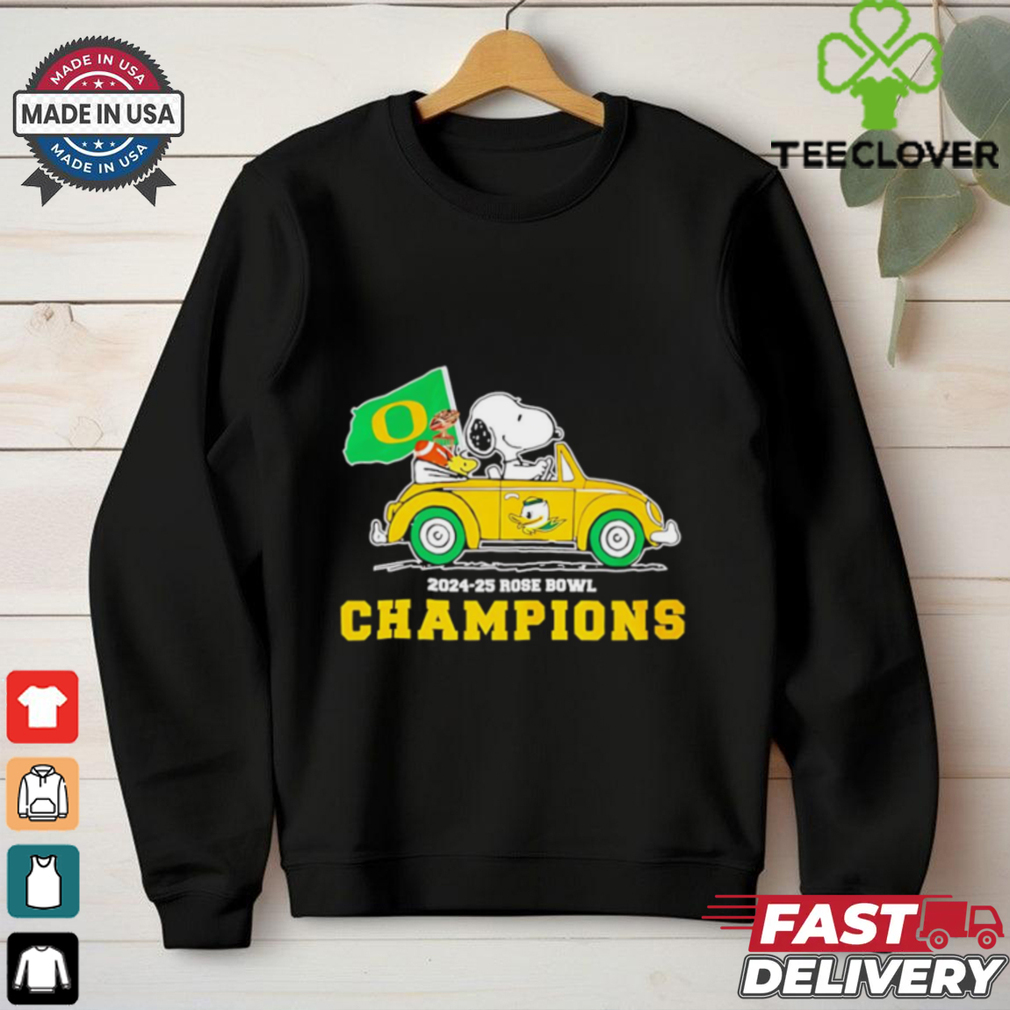 Snoopy x Oregon Ducks 2024 25 Rose Bowl Champions shirt Snoopy x Oregon Ducks 2024 25 Rose Bowl Champions shirt