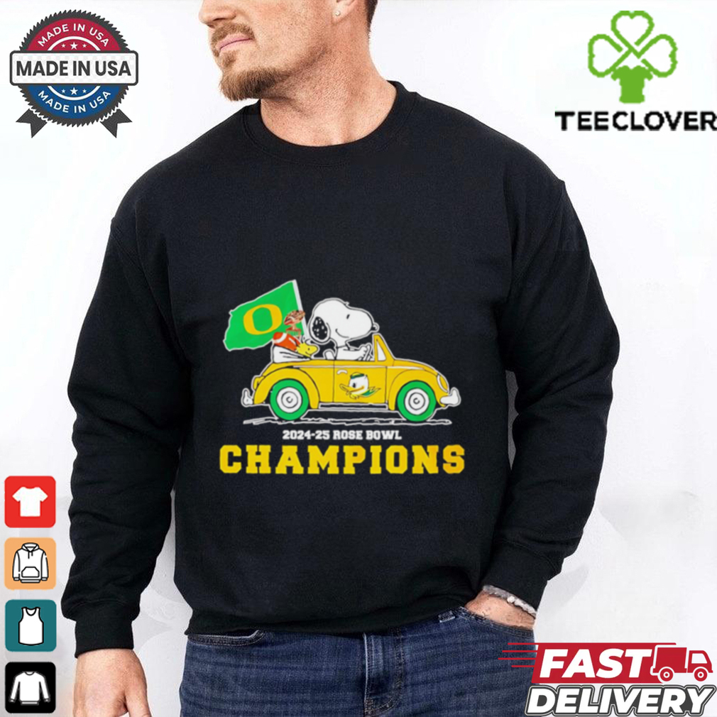 Snoopy x Oregon Ducks 2024 25 Rose Bowl Champions shirt Snoopy x Oregon Ducks 2024 25 Rose Bowl Champions shirt