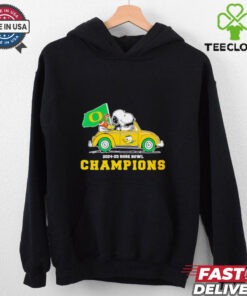 Snoopy x Oregon Ducks 2024 25 Rose Bowl Champions shirt