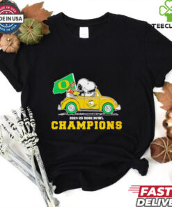 Snoopy x Oregon Ducks 2024 25 Rose Bowl Champions shirt