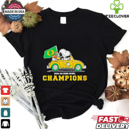 Snoopy x Oregon Ducks 2024 25 Rose Bowl Champions shirt