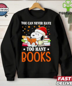 Snoopy you can never have too many books shirt