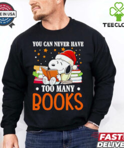 Snoopy you can never have too many books shirt
