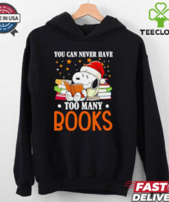 Snoopy you can never have too many books shirt