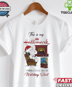 Snoopy ‘This Is My Hallmark Christmas Movie Watching’ Shirt