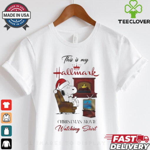 Snoopy ‘This Is My Hallmark Christmas Movie Watching’ Shirt
