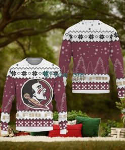 Snow Team Logo Florida State SeminolesUnisex Ugly Christmas Sweater New For Fans Gift Christmas