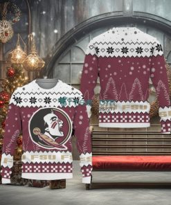 Snow Team Logo Florida State SeminolesUnisex Ugly Christmas Sweater New For Fans Gift Christmas