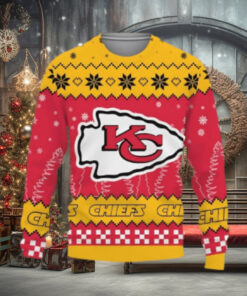 Snow Team Logo Kansas City Chiefs Christmas Tree Ugly Xmas Sweater