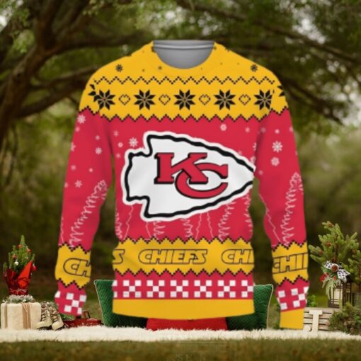 Snow Team Logo Kansas City Chiefs Christmas Tree Ugly Xmas Sweater