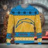 Snow Team Logo Los Angeles Chargers Gifts For Fan Christmas Tree Knitted Christmas Sweater