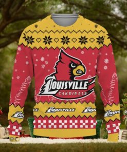 Snow Team Logo Louisville Cardinals Gifts For Fan Christmas Tree Ugly Xmas Sweater