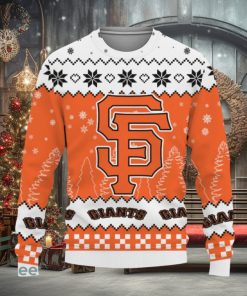 Snow Team Logo San Francisco Giants Gifts For Fan Christmas Tree Knitted Christmas Sweater